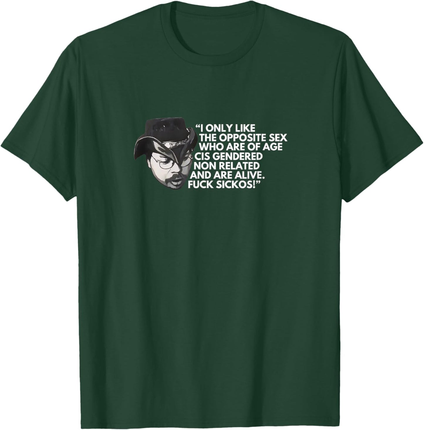Fuck Sickos KingCobraJFS Boglim design T-Shirt - T-Shirt | Forest