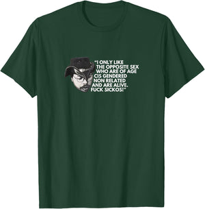 Fuck Sickos KingCobraJFS Boglim design T-Shirt - T-Shirt | Forest