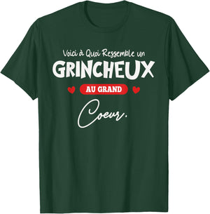 Grumpy Au Grand Coeur Humour Monsieur Râleur T-Shirt - T-Shirt | Forest