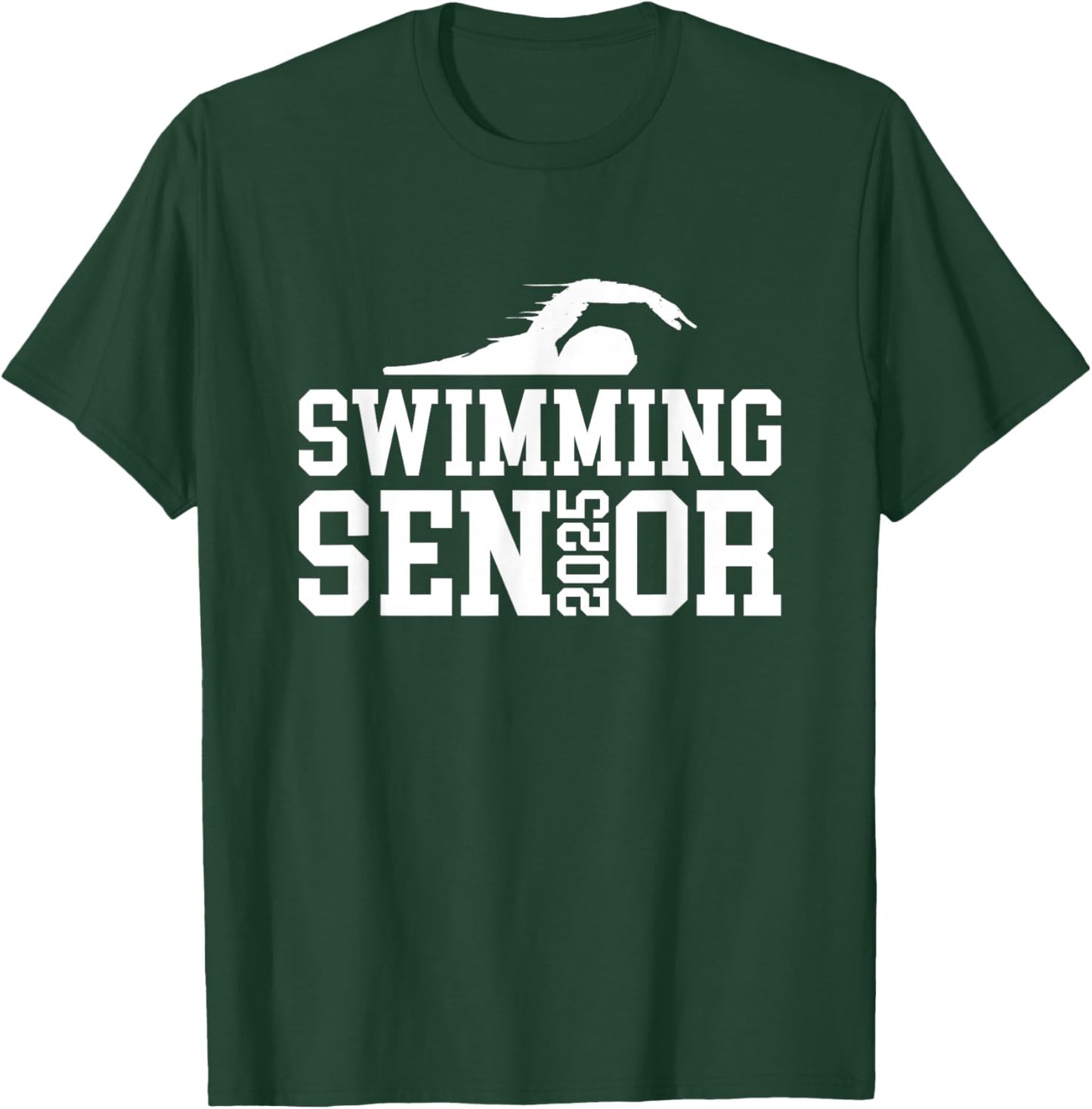 Class of 2025 Swimming Senior Night T-Shirt - T-Shirt | Forest