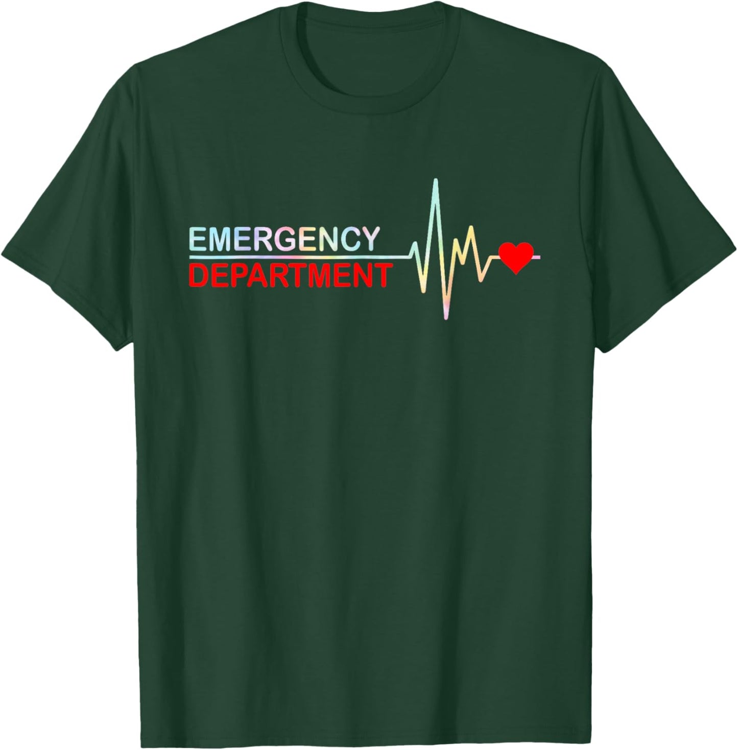 Emergency Department Emergency Room Healthcare Tie Dye T-Shirt - T-Shirt | Forest