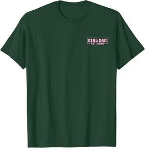 Dad Est. 2025 Logo Dad 2025 loading New Dad Of Girls 2025 T-Shirt - T-Shirt | Forest