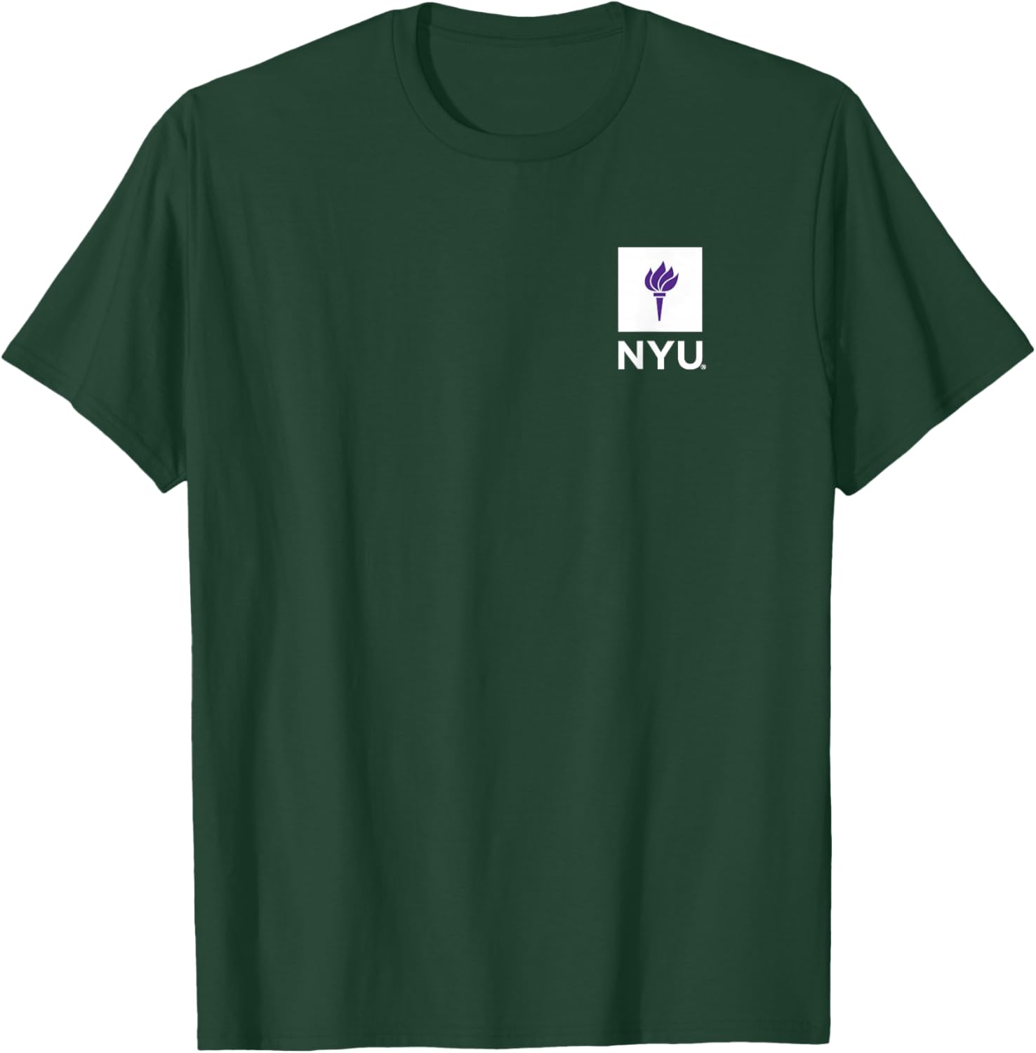 New York University NYU Violets Primary Left Chest T-Shirt - T-Shirt | Forest