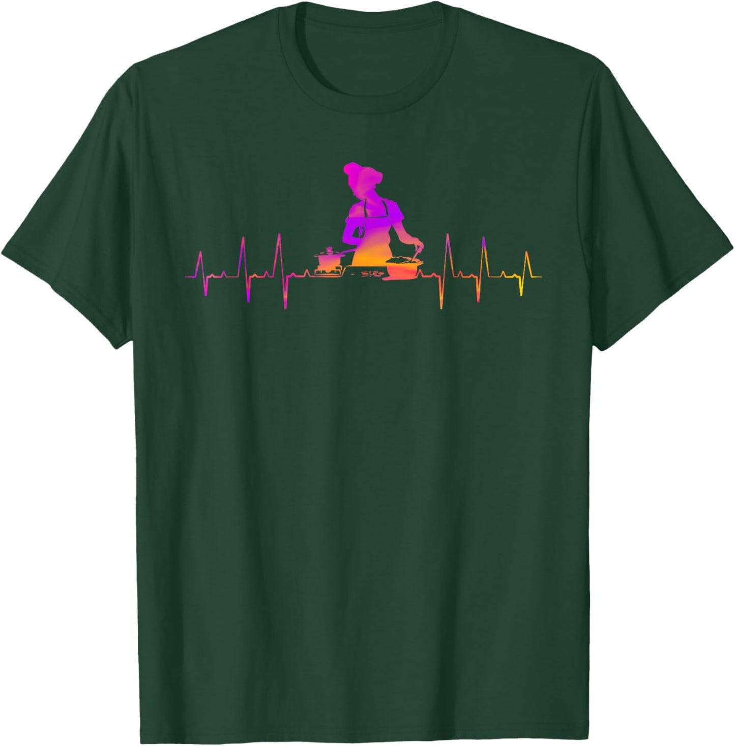 Cooking Chef Evolution Cuisine Cook Meal Preparing T-Shirt - T-Shirt | Forest