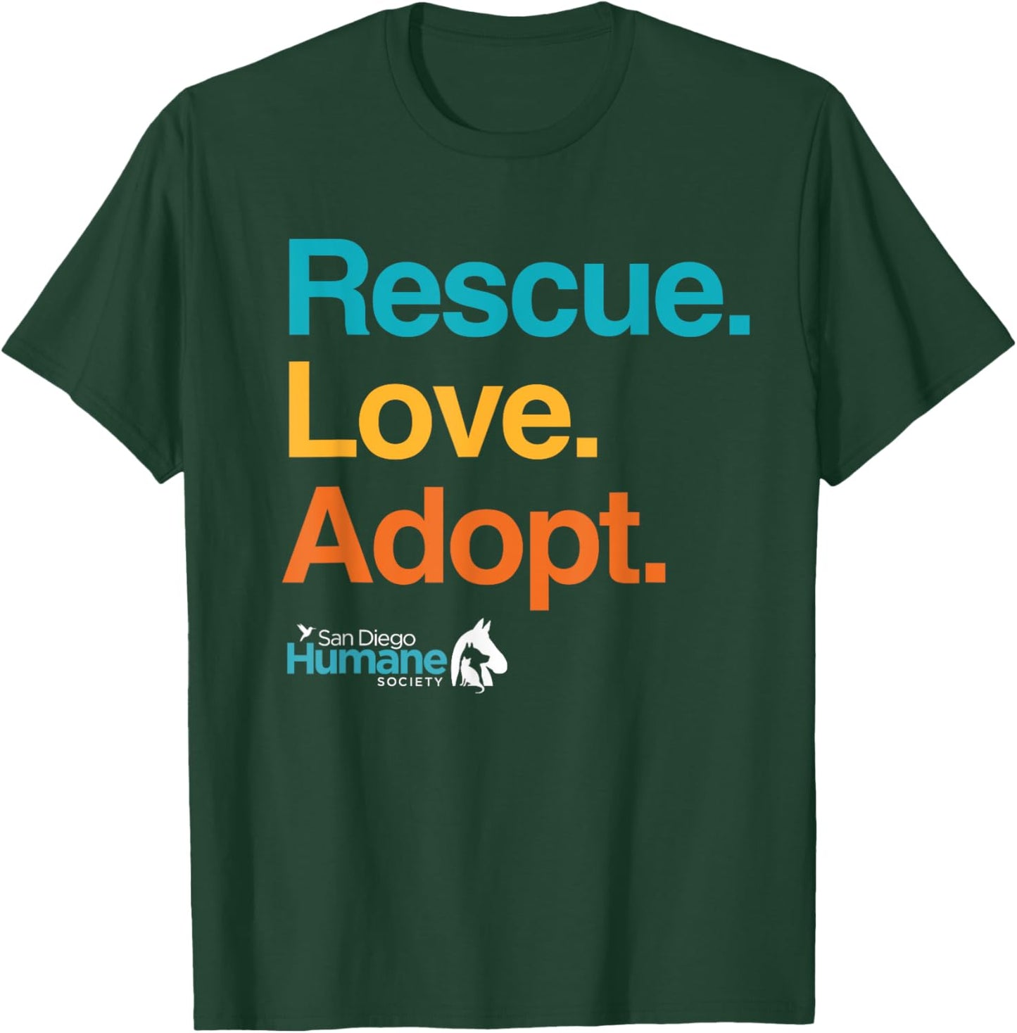 Rescue Love Adopt T-Shirt - T-Shirt | Forest