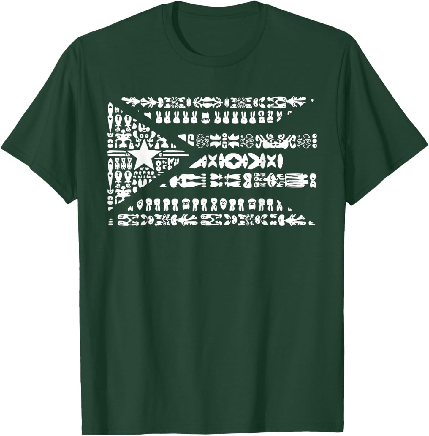 Taino Indian Puerto Rico Pride Boricua Puerto Rican T-Shirt - T-Shirt | Forest