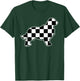 Checkered Golden Retriever Race Car Checkered Dog Lover Women Girls Kids T-Shirt - T-Shirt | Forest