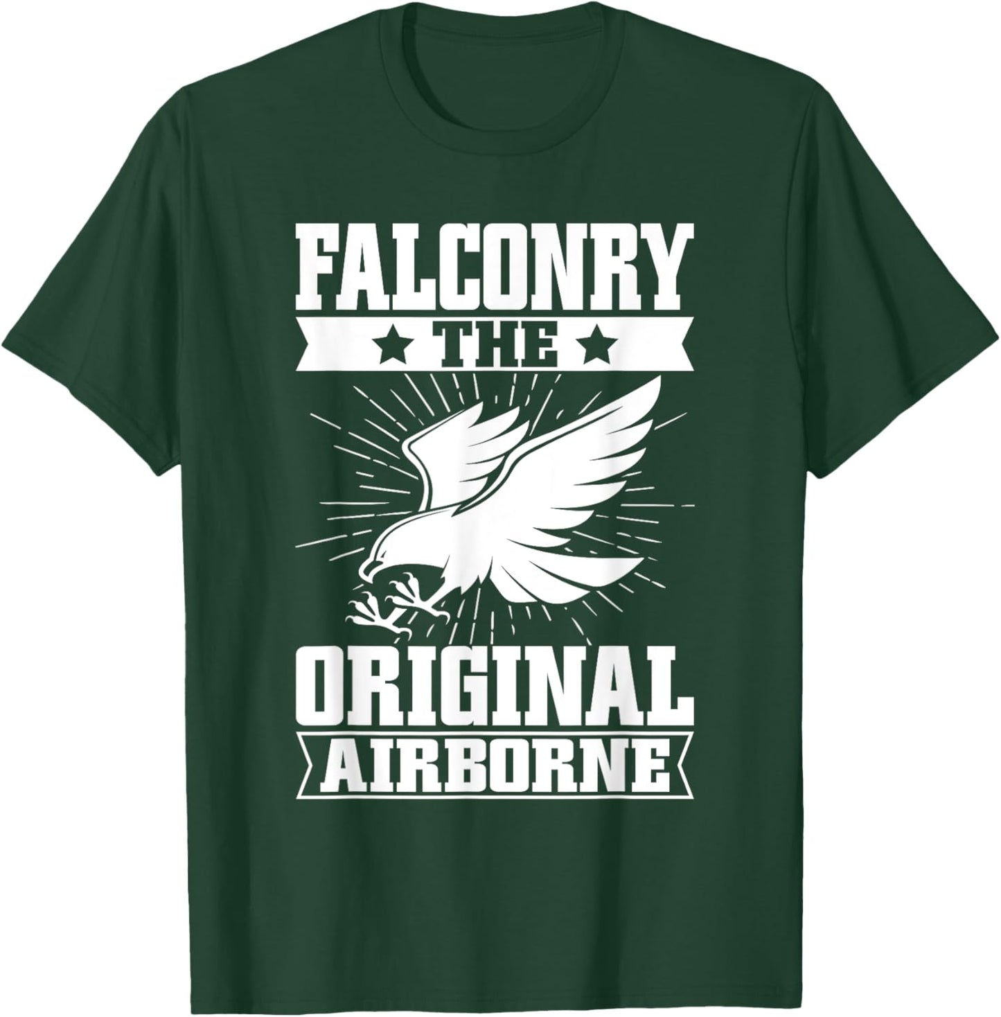 Falconry The Original Airborne Falconry T-Shirt - T-Shirt | Forest