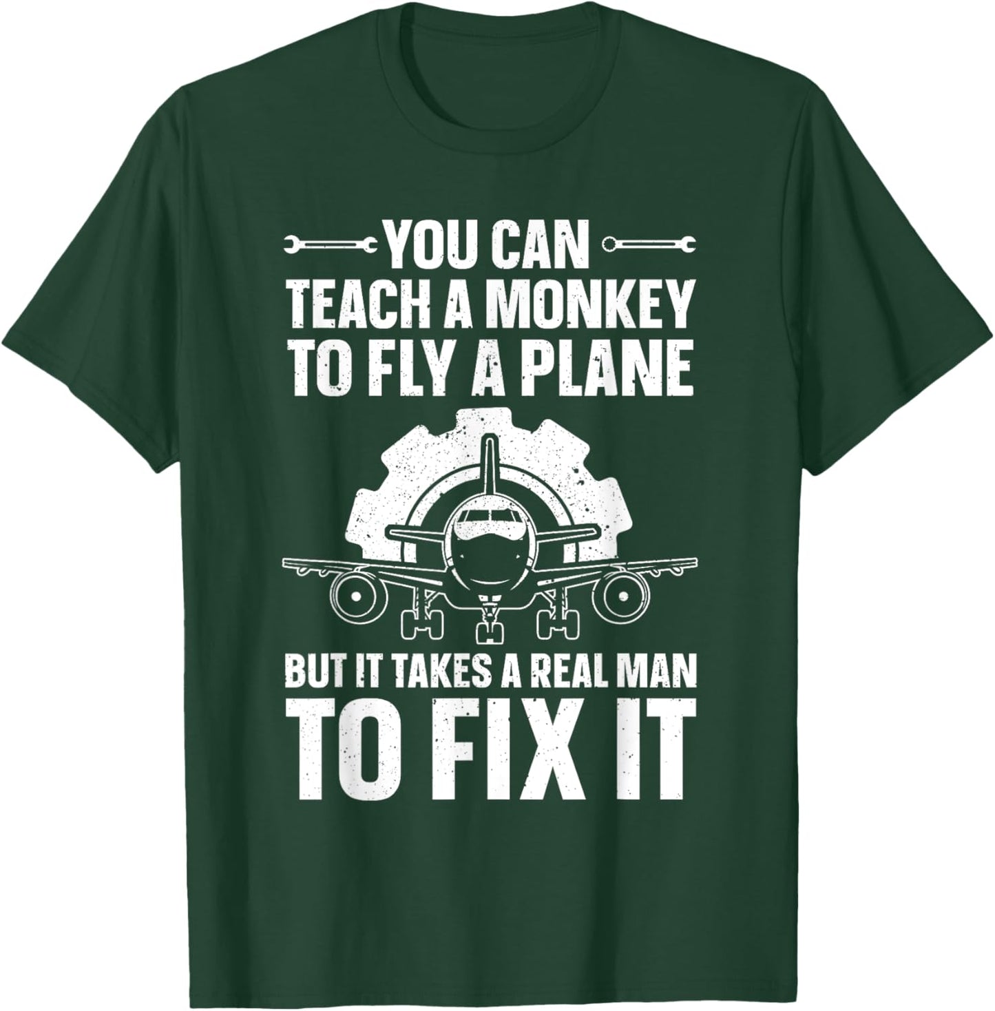Funny Aircraft Mechanic Art Boys Aircraft Technician T-Shirt - T-Shirt | Forest