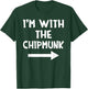I'm With The Chipmunk Matching Couple Halloween Costume T-Shirt - T-Shirt | Forest