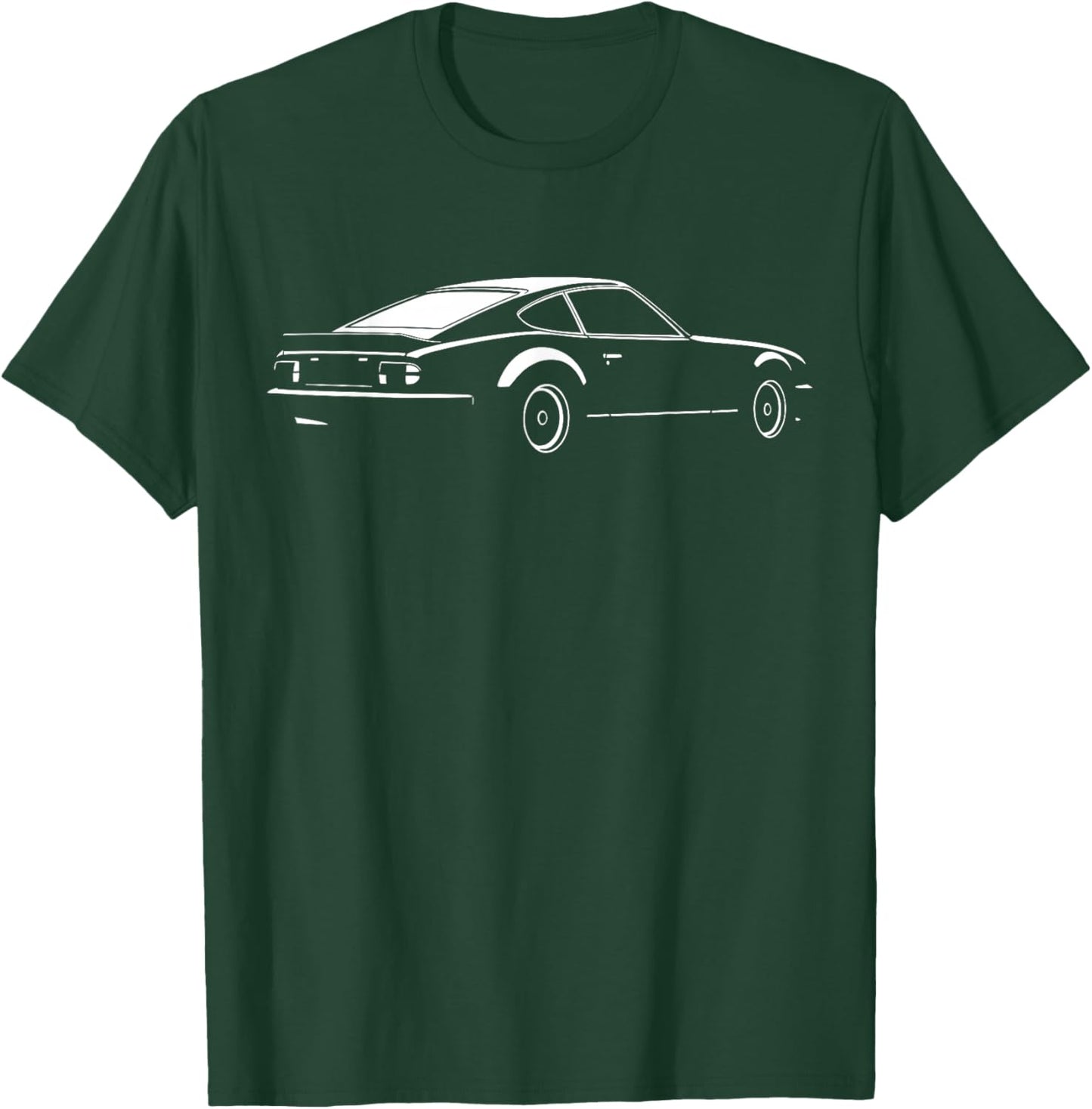 Legendary Racing Sports Car Iconic Racing Car Silhouette T-Shirt - T-Shirt | Forest