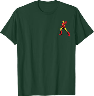 Marvel Super Heroes Avengers Iron Man Pocket Art T-Shirt - T-Shirt | Forest