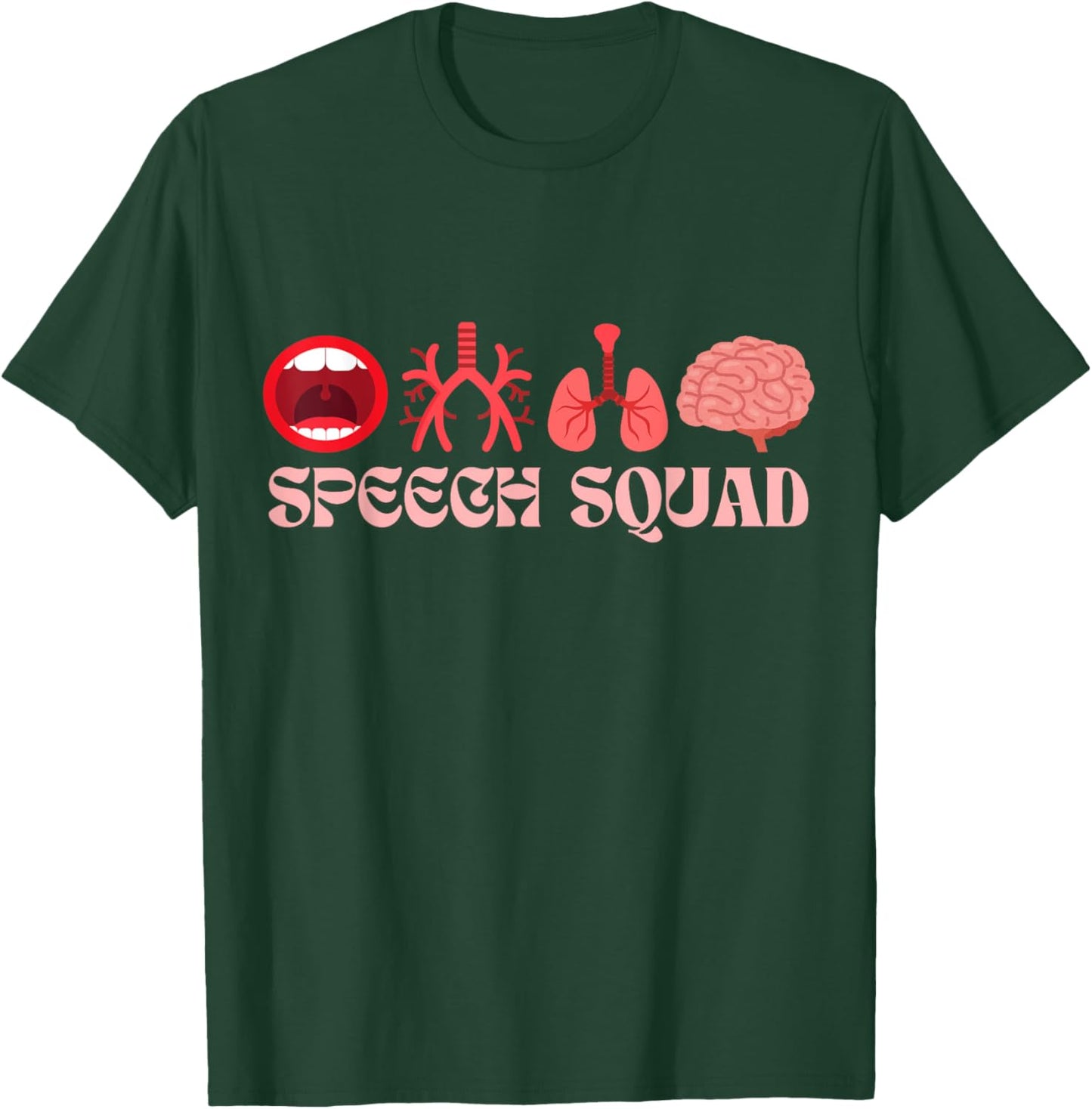 Speech Squad - SLP Speech Therapy T-Shirt - T-Shirt | Forest