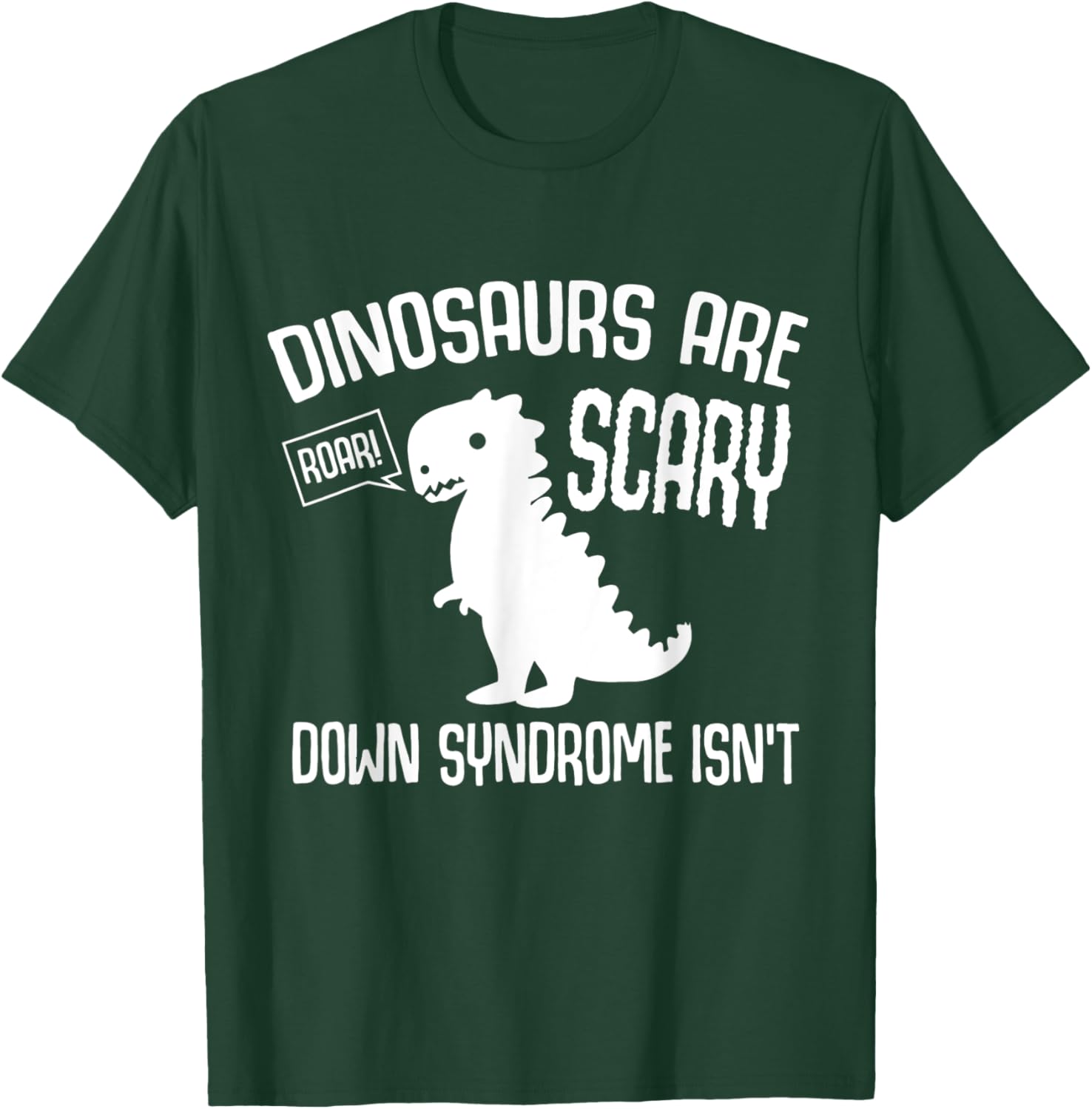 Cute Dinosaur World Down Syndrome Day Women Kids T-Shirt - T-Shirt | Forest