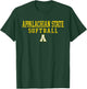 App State Mountaineers Classic Softball - App State T-Shirt - T-Shirt | Forest