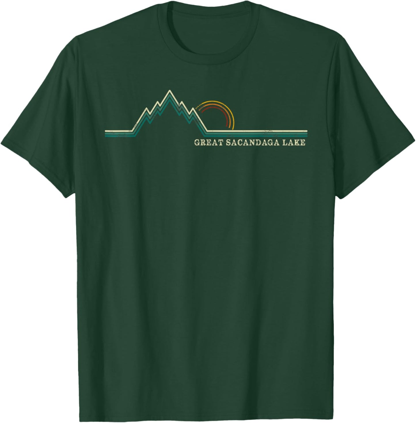 Great Sacandaga Lake, New York summer swimming boating T-Shirt - T-Shirt | Forest