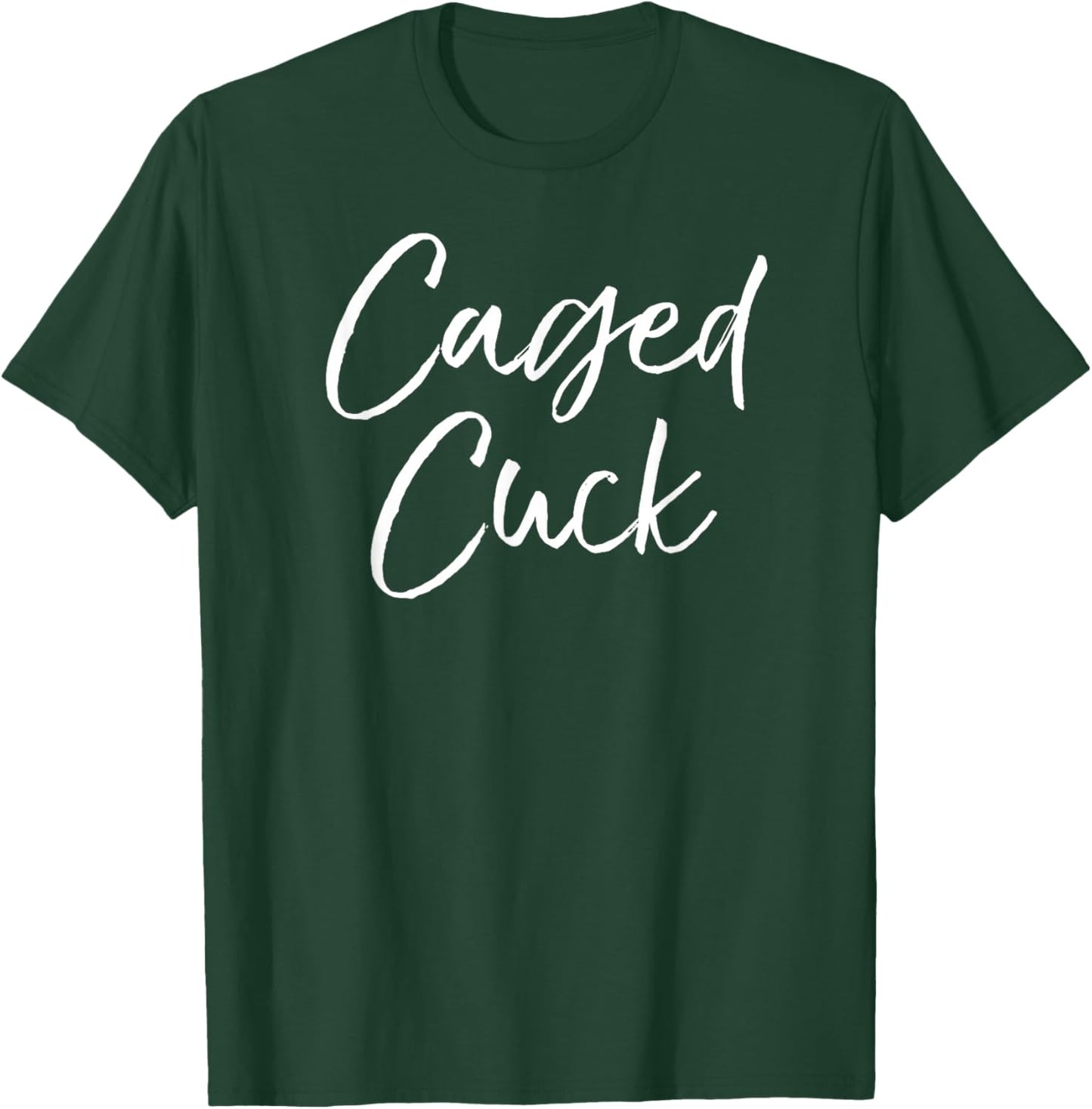 Funny Adult Humor for Husband from Wife Swinger Caged Cuck T-Shirt - T-Shirt | Forest