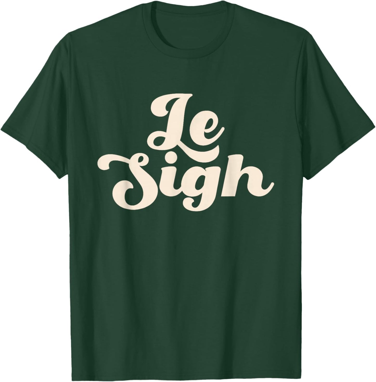 Le Sigh Minimalist Casual T-Shirt - T-Shirt | Forest
