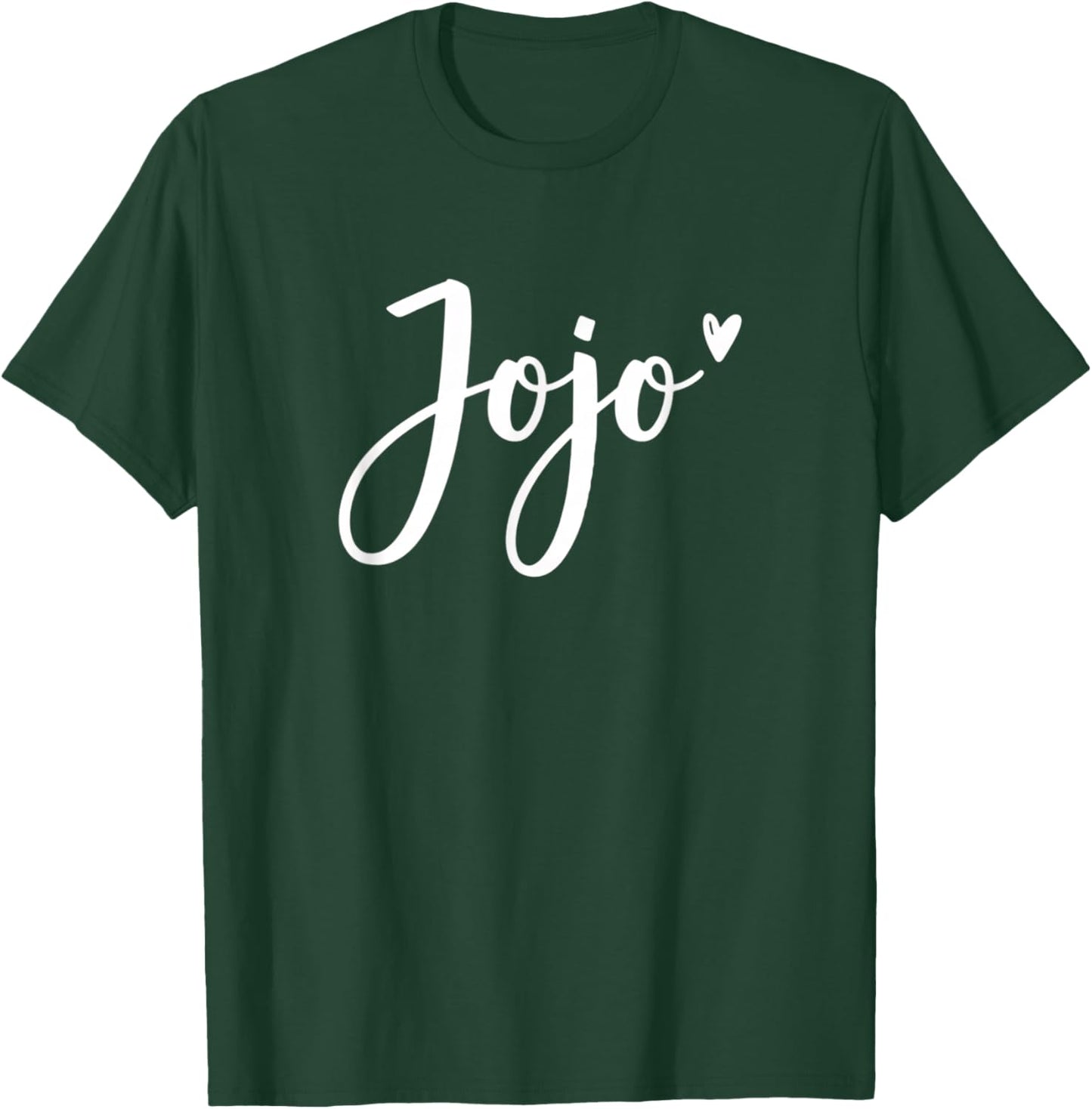 Grandparent JoJo Name Script, Grandma JoJo Mother's Day T-Shirt - T-Shirt | Forest