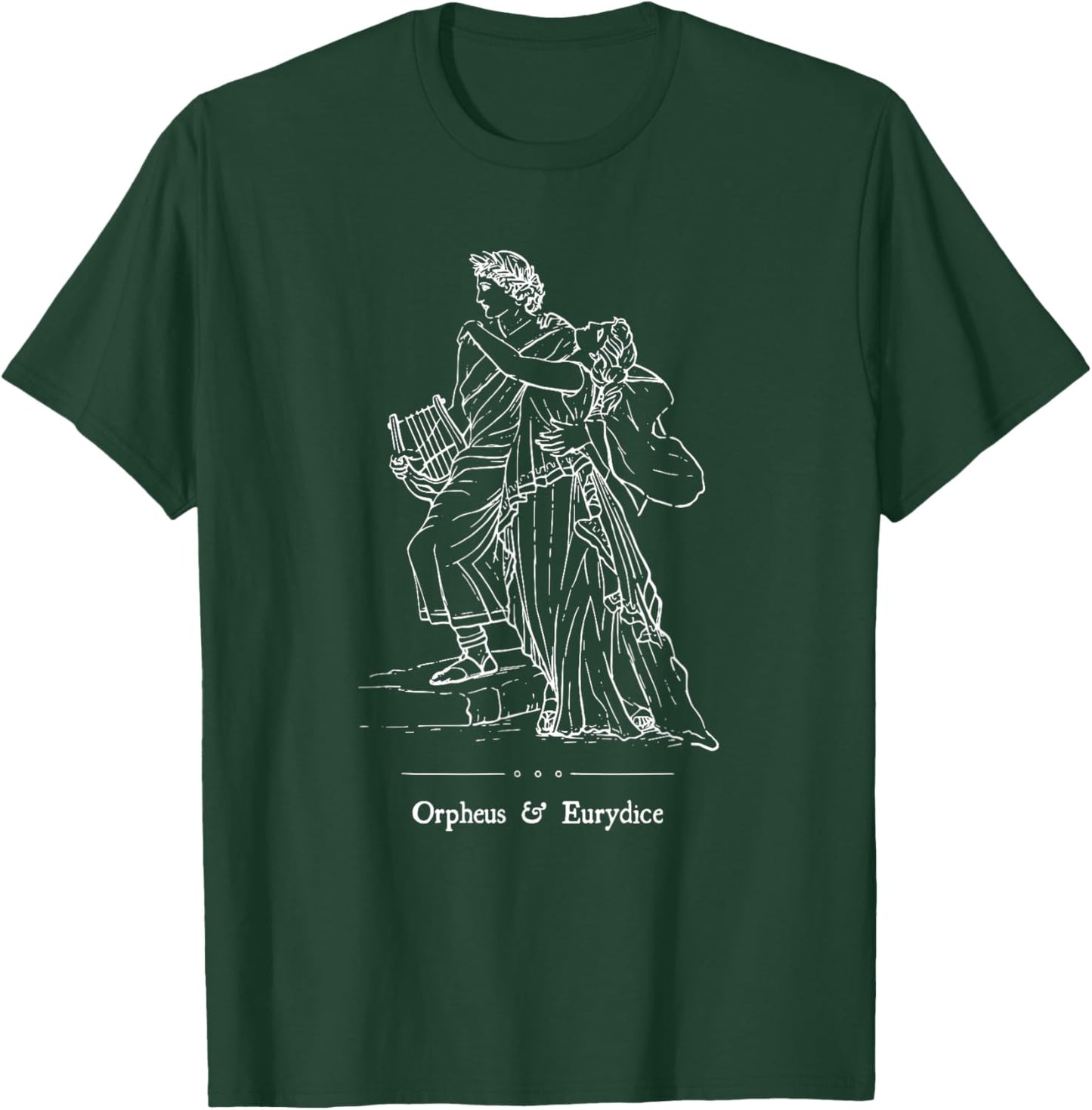 Orpheus and Eurydice Mythology Vintage Greek Mythology Poet T-Shirt - T-Shirt | Forest