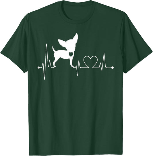 Chihuahua Cute Heartbeat Funny , Women and Children T-Shirt - T-Shirt | Forest