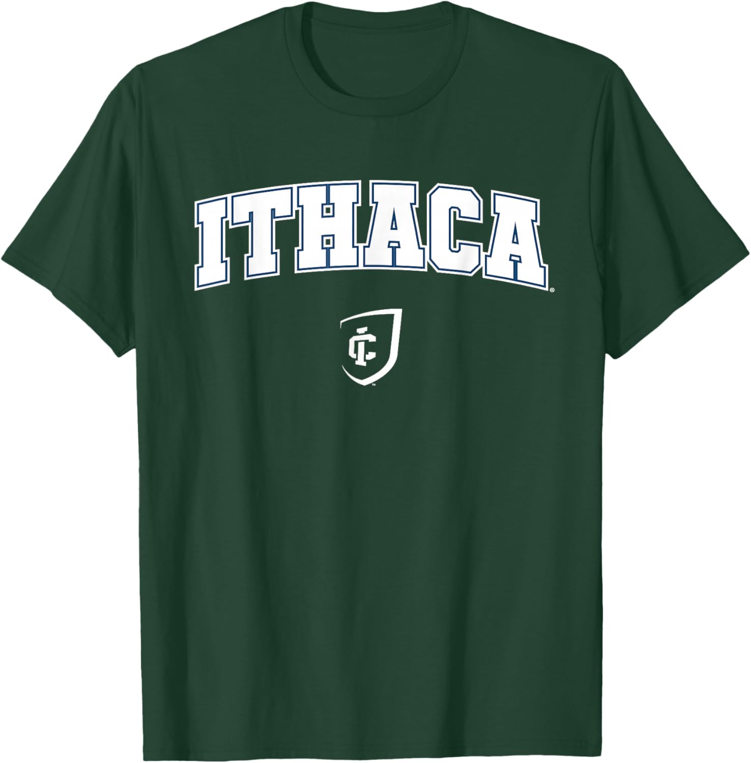 Ithaca College Bombers Arch Logo T-Shirt - T-Shirt | Forest
