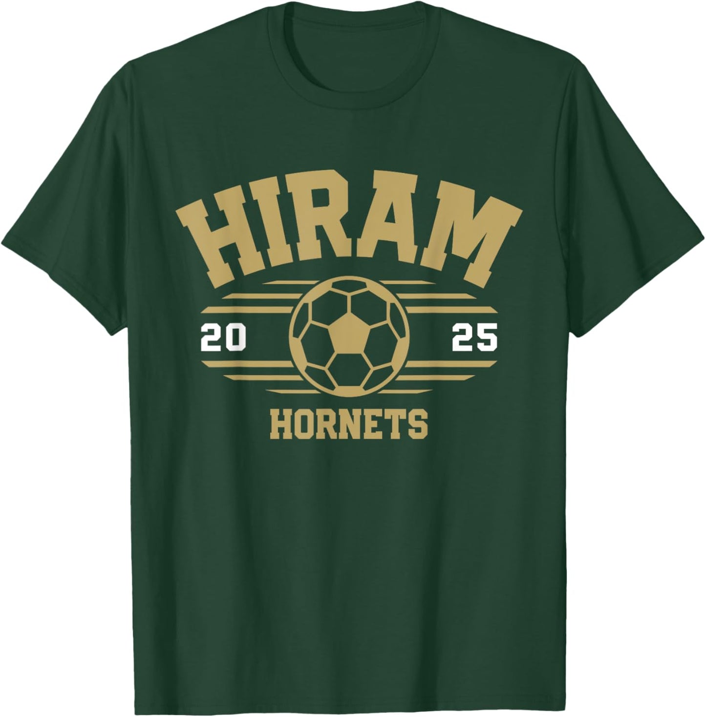Hiram Hornets Soccer Ball 2025 T-Shirt - T-Shirt | Forest