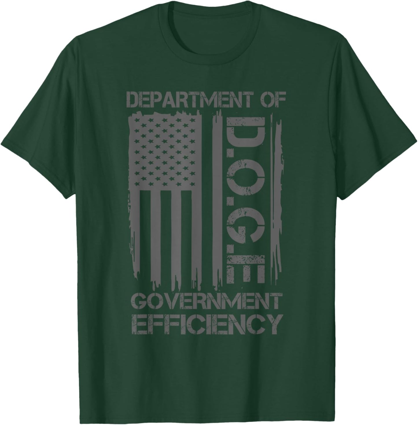 Doge Department of Government Efficiency Drapeau américain amusant T-Shirt - T-Shirt | Forest