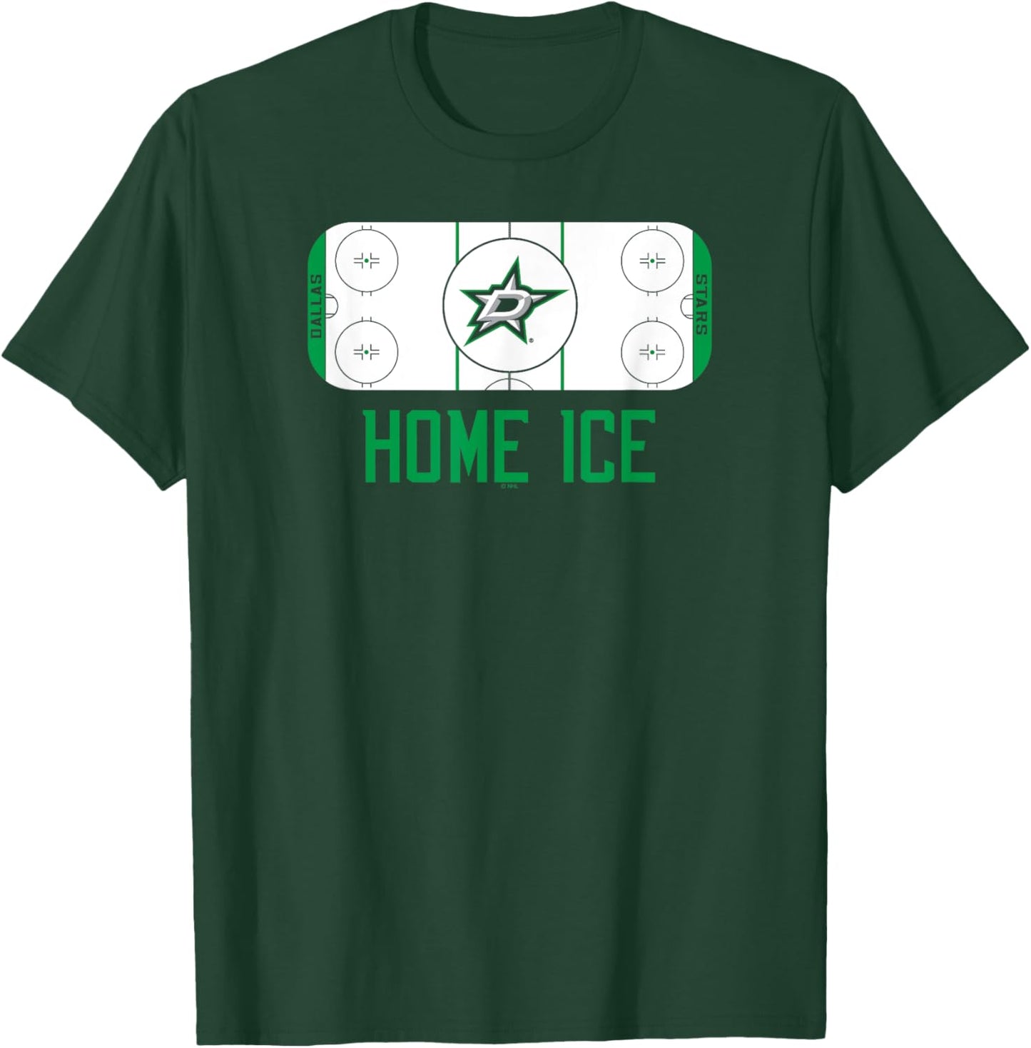 Dallas Stars Home Ice Black Officially Licensed T-Shirt - T-Shirt | Forest