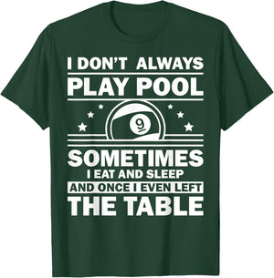 Funny Pool Design Women 8-Ball Billiard Pool Players T-Shirt - T-Shirt | Forest
