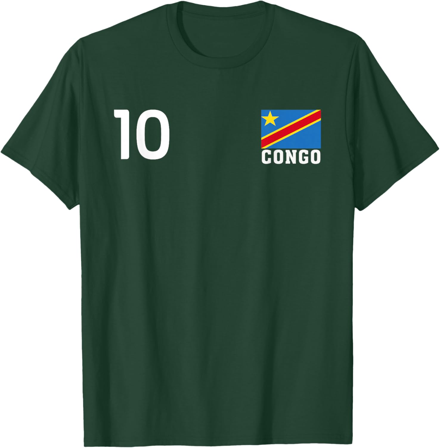 Drapeau National Congo numéro 10 Country Pride Heritage T-Shirt - T-Shirt | Forest