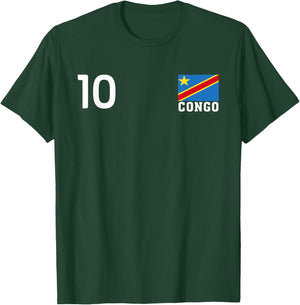 Drapeau National Congo numéro 10 Country Pride Heritage T-Shirt - T-Shirt | Forest