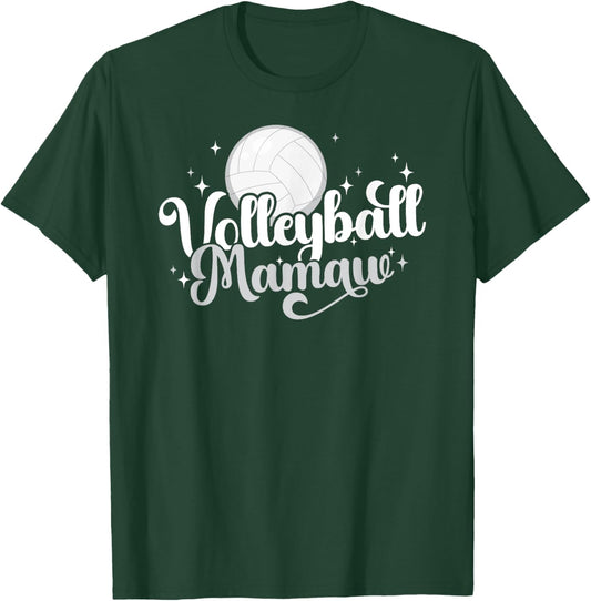 Volleyball Mamaw Of A Volleyball Player Mamaw T-Shirt - T-Shirt | Forest