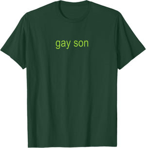 Mouthy Moda Gay Son Brat | XCX Dark Humor Joke 365 Partygirl T-Shirt - T-Shirt | Forest