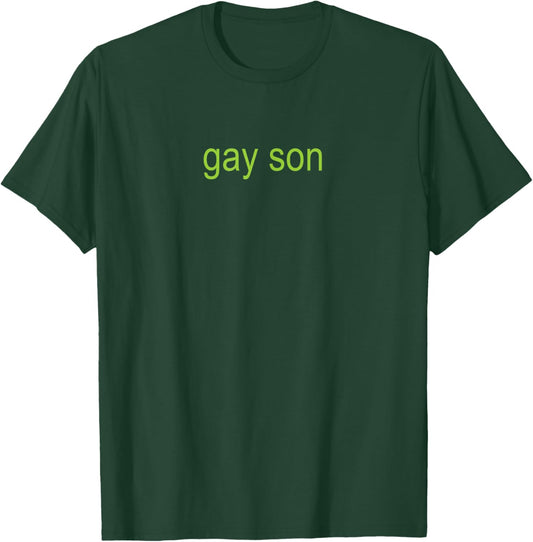 Mouthy Moda Gay Son Brat | XCX Dark Humor Joke 365 Partygirl T-Shirt - T-Shirt | Forest
