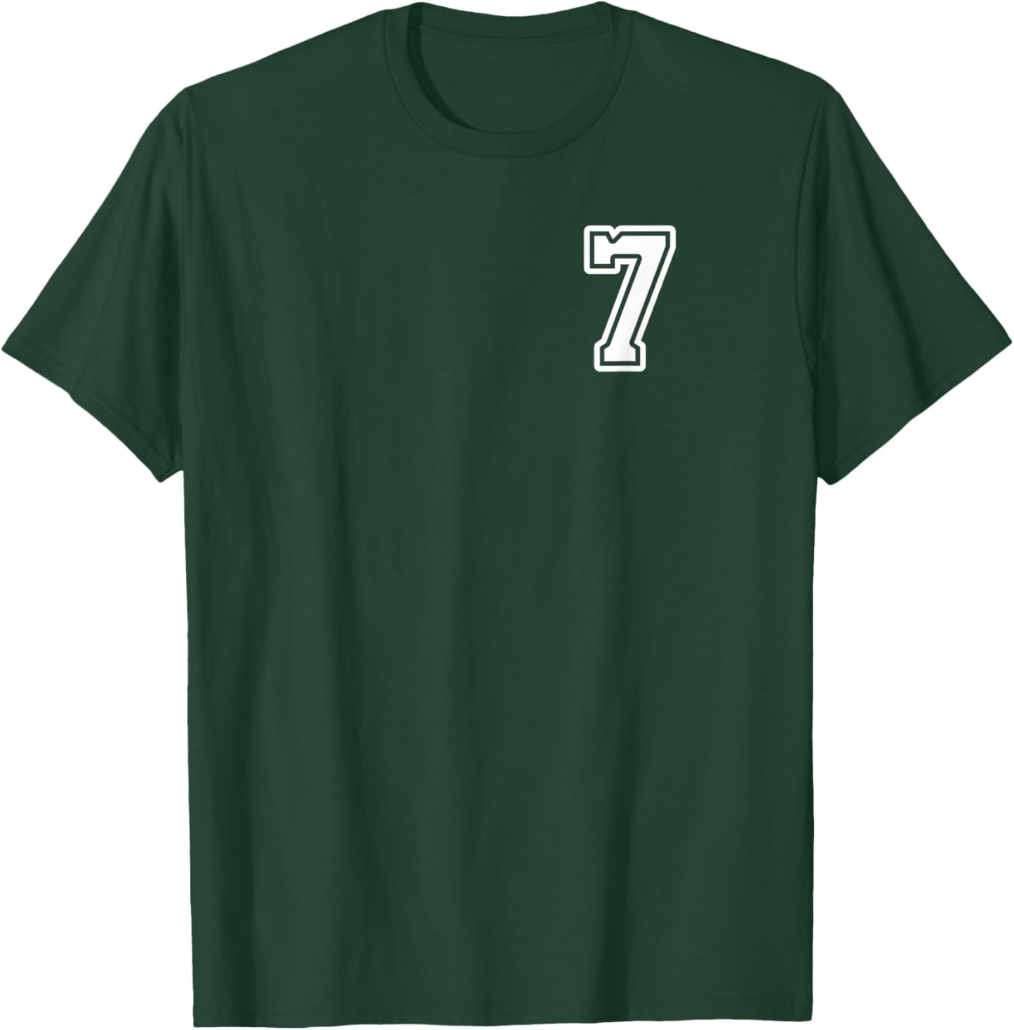 Number 7 Shirt #7 Player Sports Team Men Women Kids T-Shirt - T-Shirt | Forest