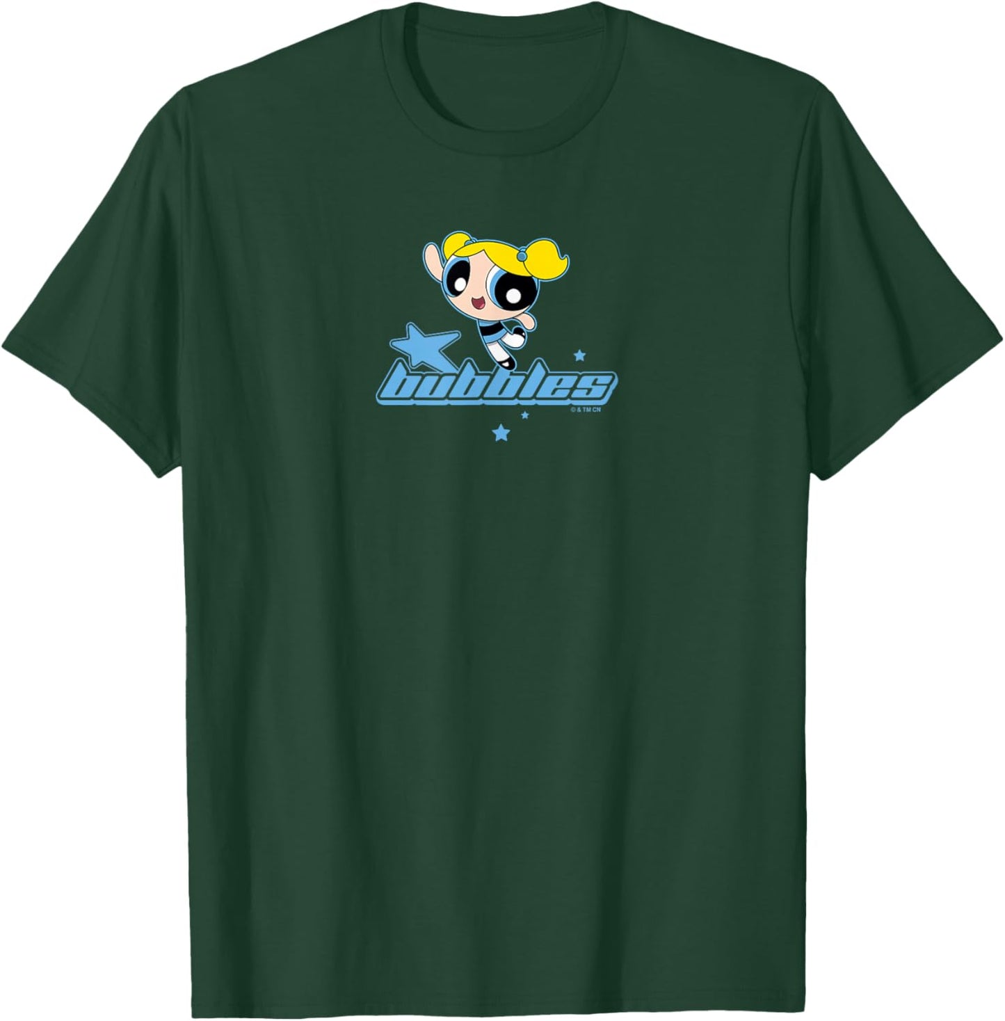 The Powerpuff Girls Bubbles Retro Stars Logo T-Shirt - T-Shirt | Forest