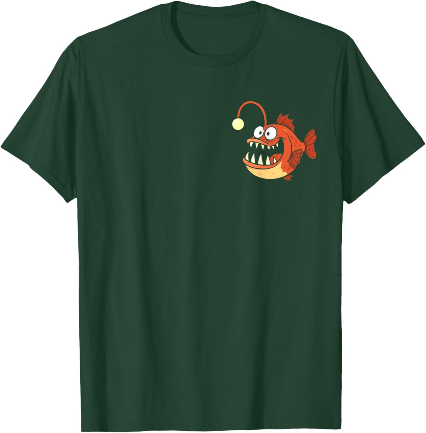 Funny Anglerfish Deepsea Creature Kids Boys Girls T-Shirt - T-Shirt | Forest