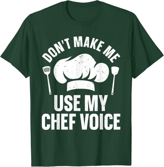 Funny Chef Design Women Cooking Lover Culinary Chef T-Shirt - T-Shirt | Forest