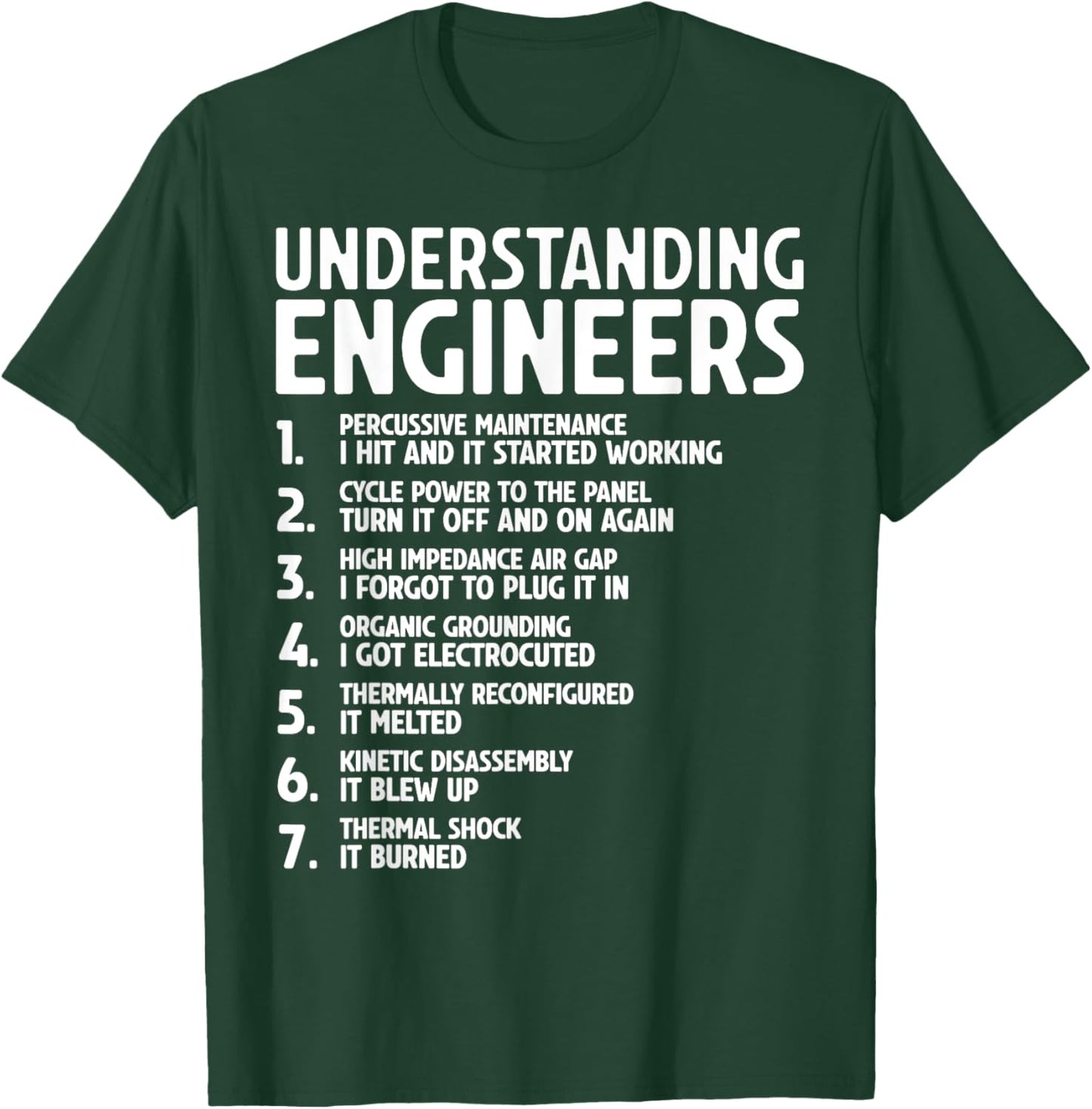 Understanding Engineers Funny Sarcastic Engineering Engineer T-Shirt - T-Shirt | Forest