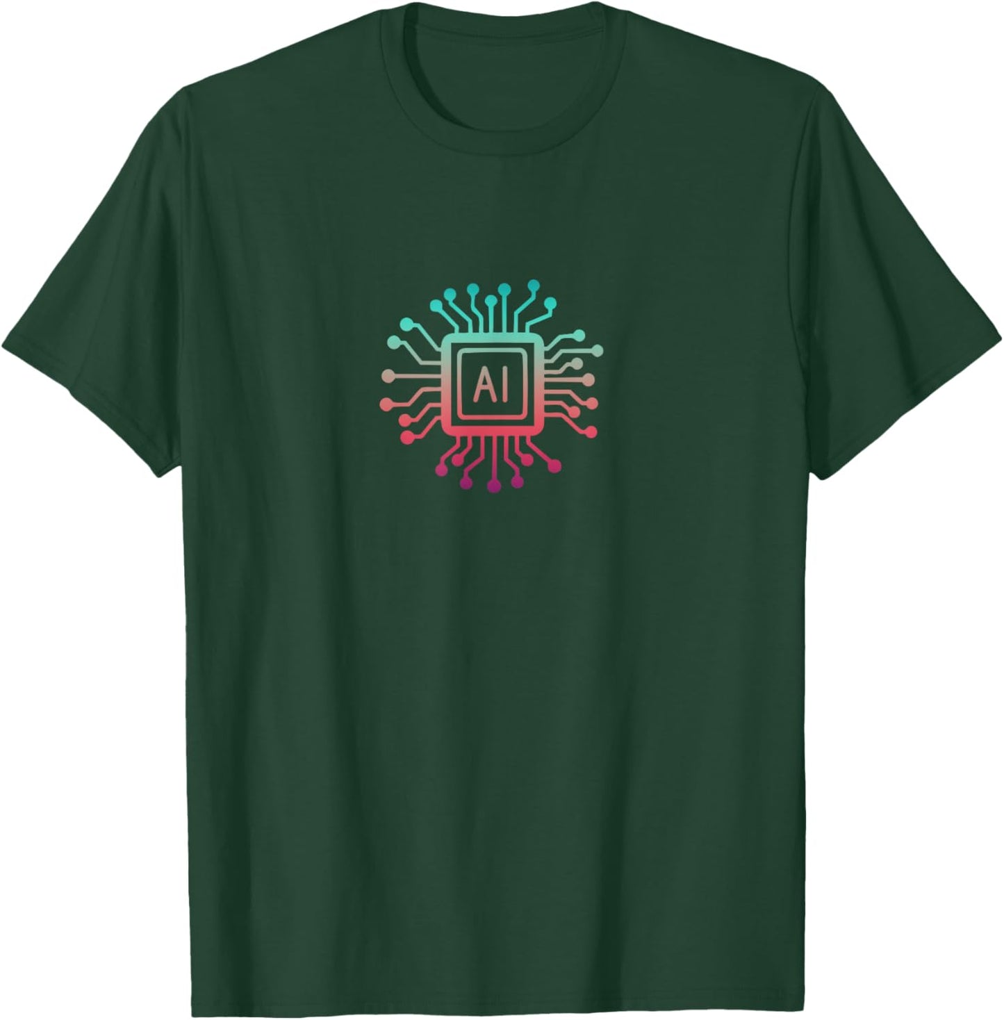 Artificial Intelligence Art Computer Science Future AI Tech T-Shirt - T-Shirt | Forest