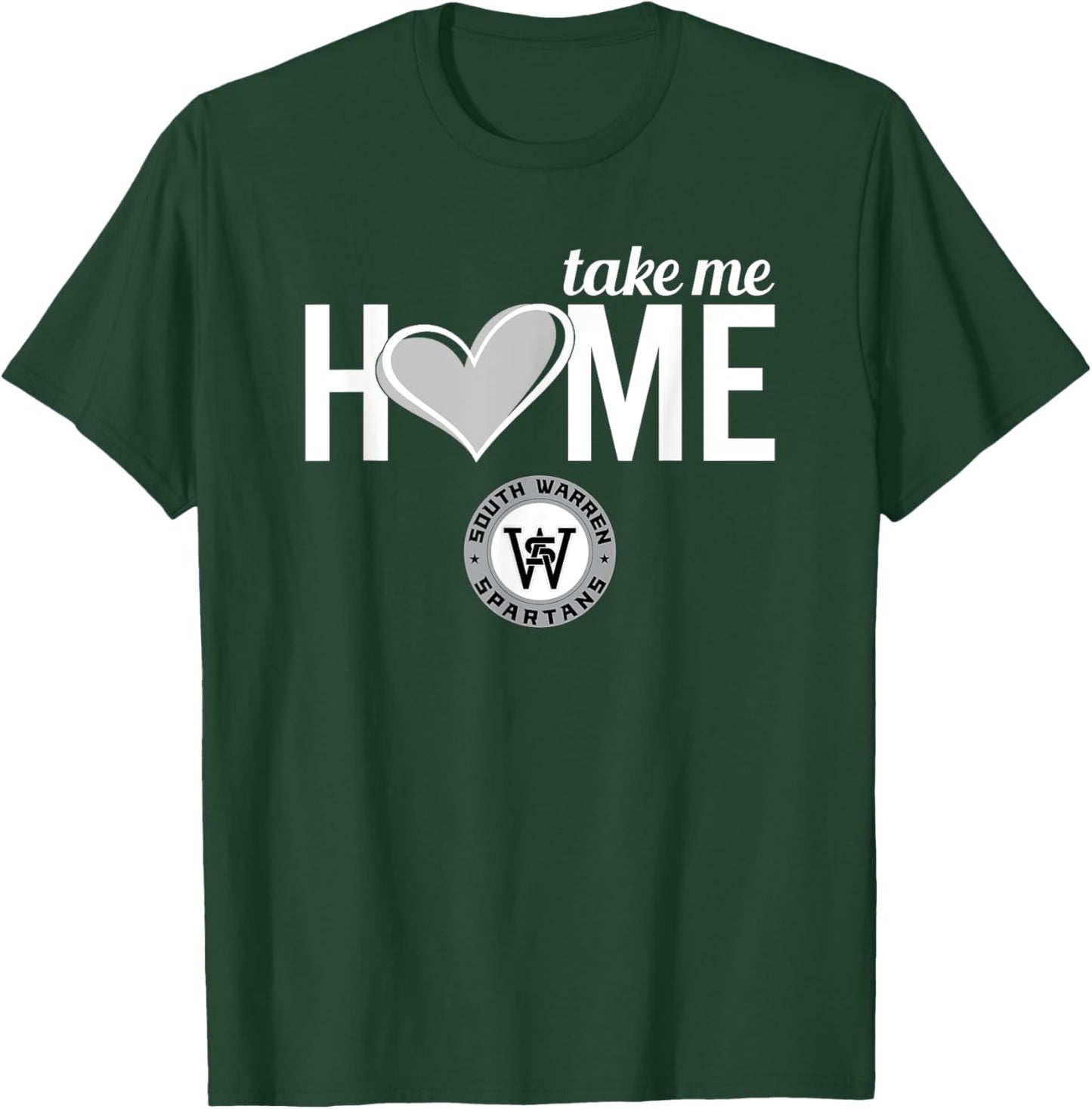 South Warren Spartans Logo Take Me Home HS T-Shirt - T-Shirt | Forest