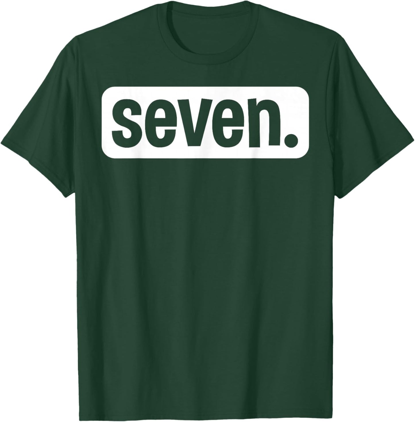 Seven Seventh Birthday 7 Year Old Boy 7th Birthday Girl T-Shirt - T-Shirt | Forest