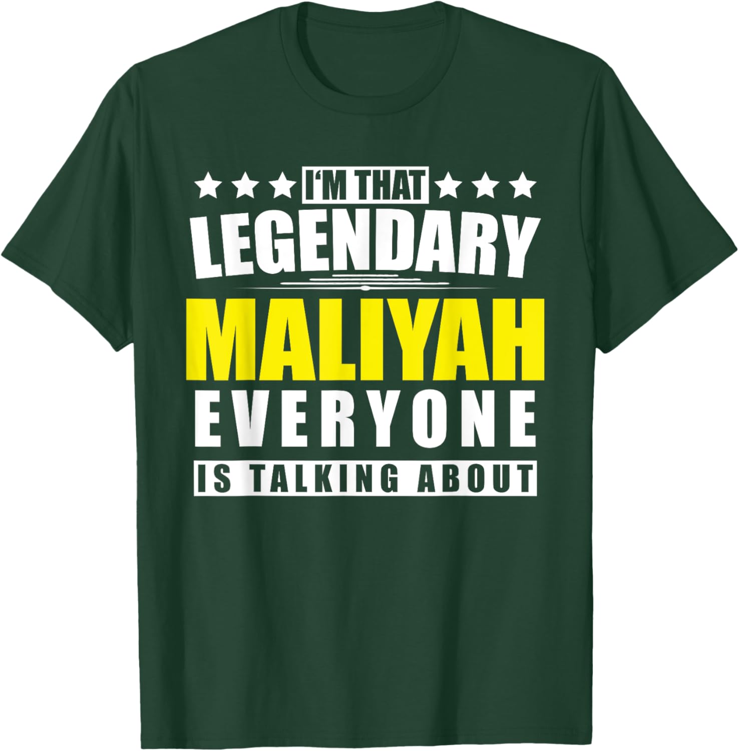 Name Maliyah First Name Gifts - Funny Personalized Gift T-Shirt - T-Shirt | Forest
