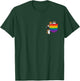 Lustiges Pocket Rainbow Cat Pride Queer Gay CSD Party LGBTQ T-Shirt - T-Shirt | Forest