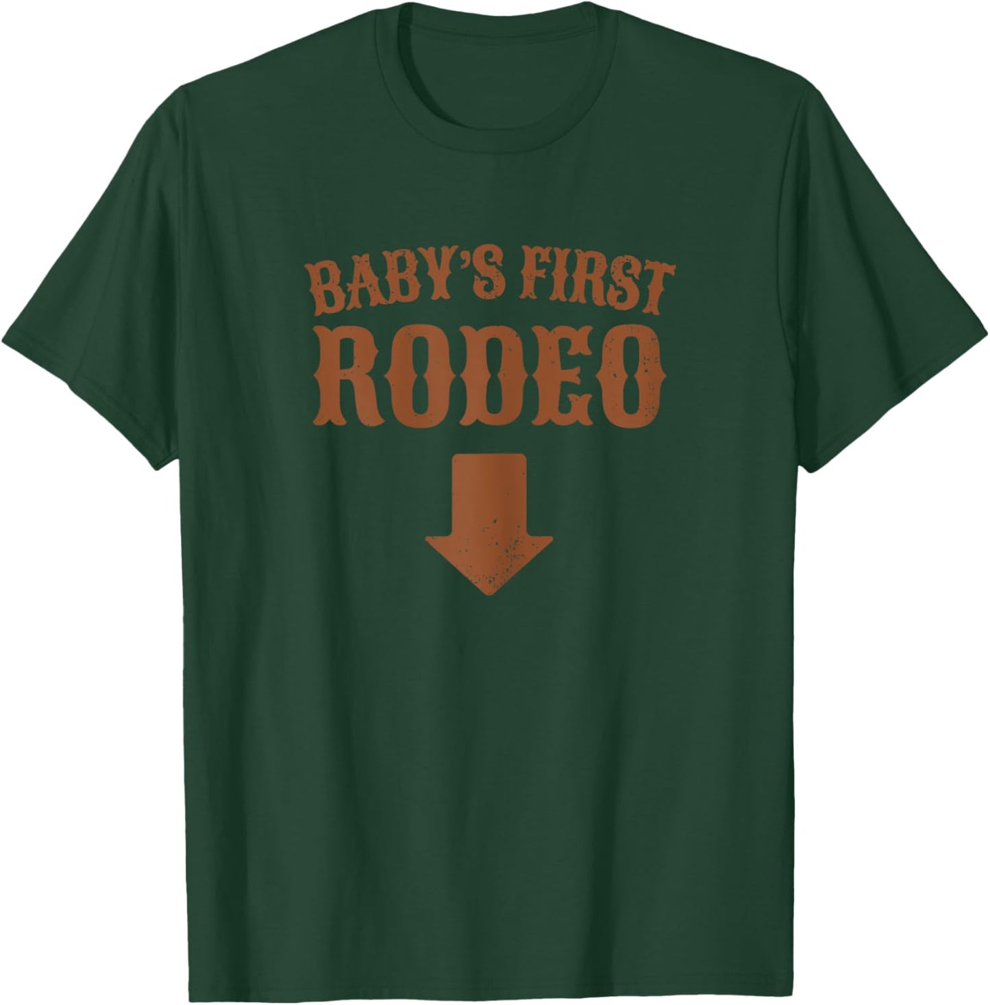 Pregnancy Rodeo Outfit Funny Mom To Be Pregnancy Cowgirl T-Shirt - T-Shirt | Forest