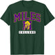 Miles College Arch Vintage Athletics Women T-Shirt - T-Shirt | Forest