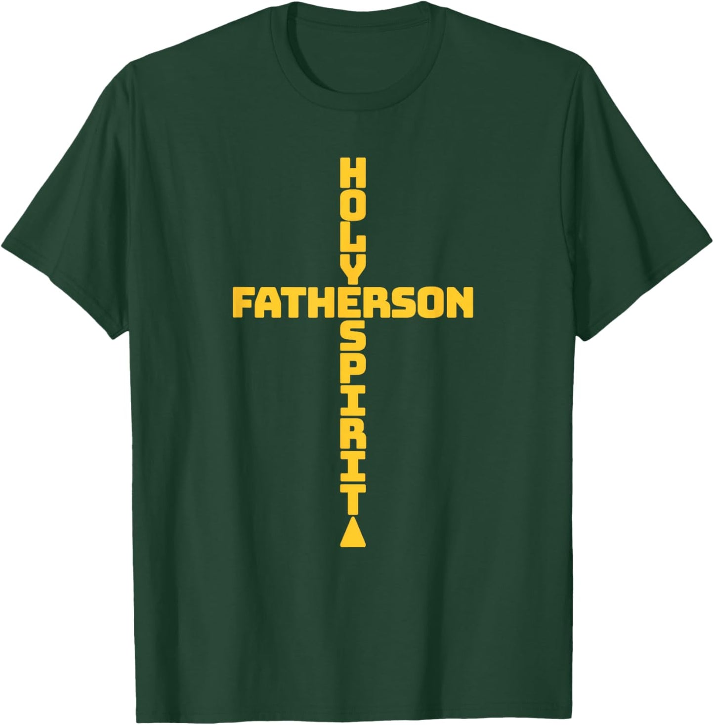 Father Son Holy Spirit Trinity God Christian Cross Jesus T-Shirt - T-Shirt | Forest