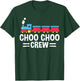 Choo Choo Crew Railway Train Birthday T-Shirt - T-Shirt | Forest