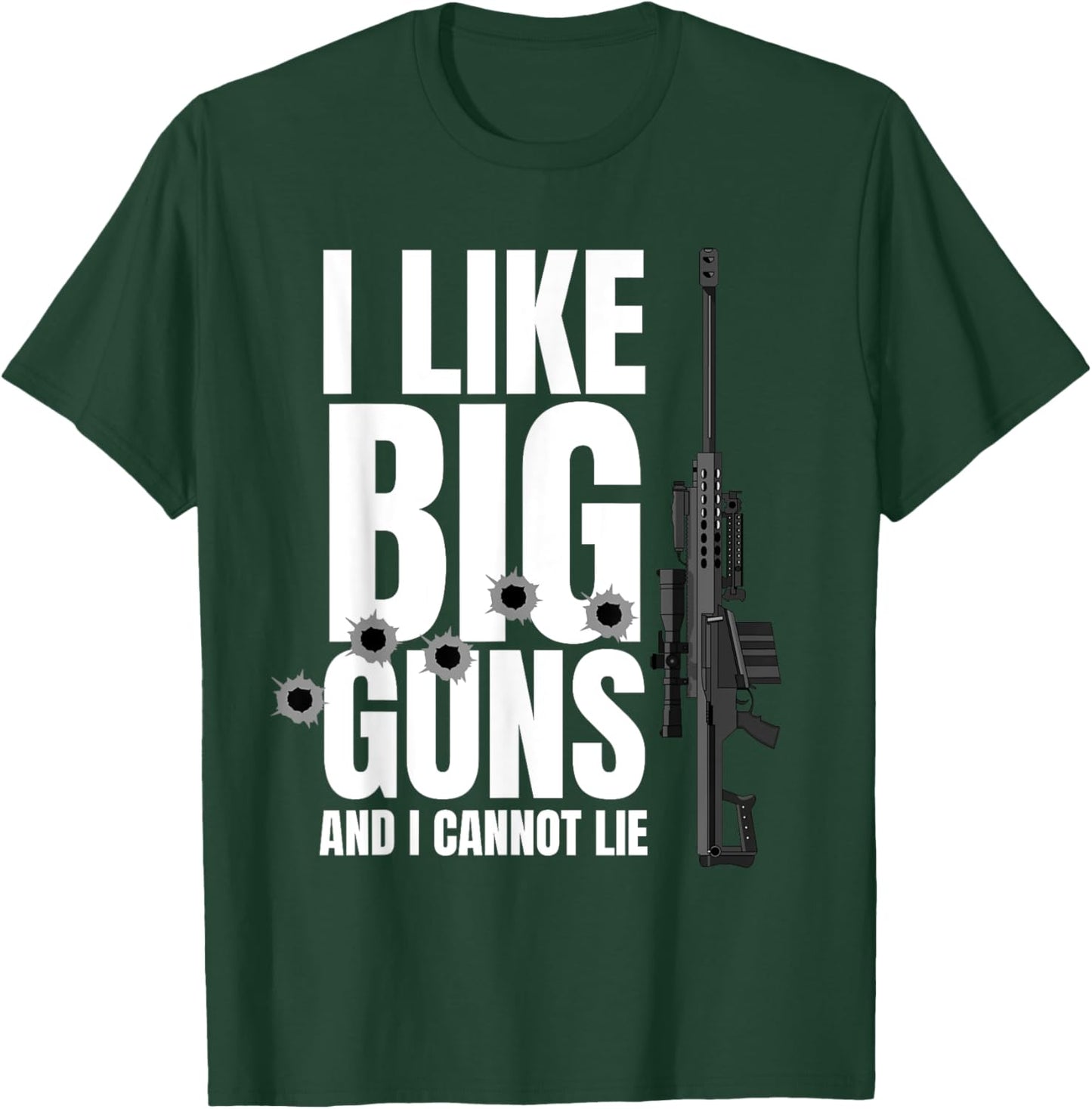 Barrett 50Cal Gun Love 2nd Amendment Adult Pro Gun Men Women T-Shirt - T-Shirt | Forest